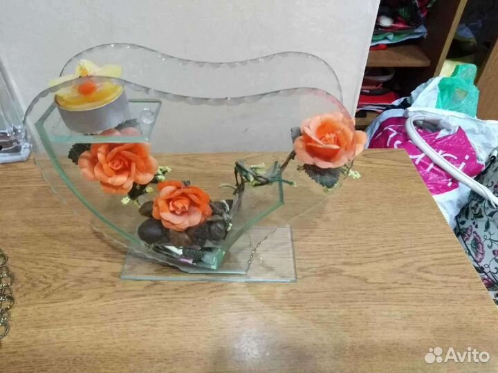 Подсвечник стеклянный