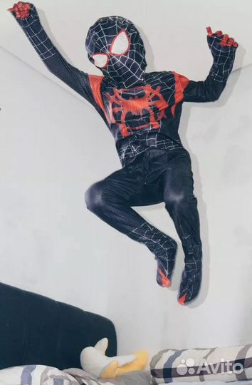 Карнавальный костюм Venom Спайдермен чёрный челове