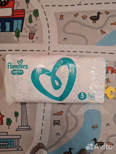 Подгузники pampers 5 50 шт трусики