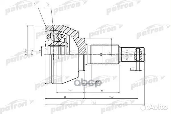 ШРУС наружный 32x56x27 nissan murano Z51 07