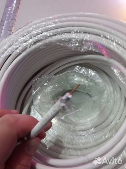 Кабель телевизионный RG 6U 1м