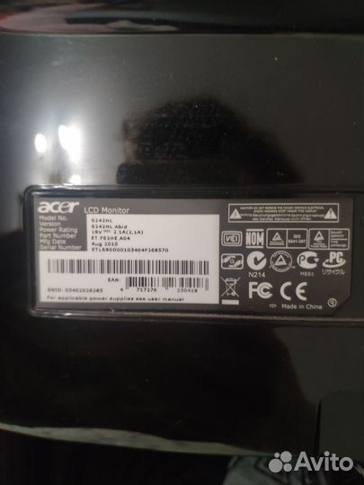 Монитор acer S242HL