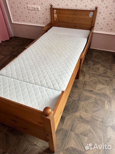 Кровать икеа раздвижная Лесквик