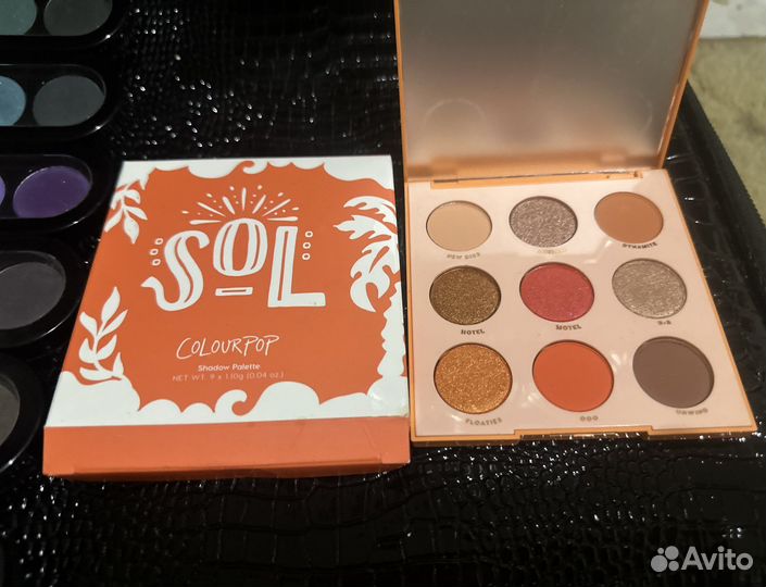 Палитры теней make up atelier color pop