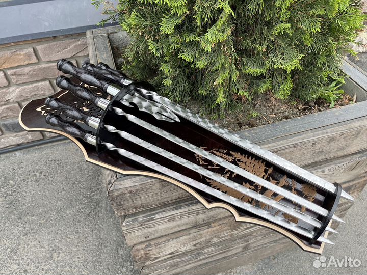 Подарочный набор шампуров на щите