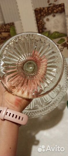 Ваза для фруктов на ножке СССР