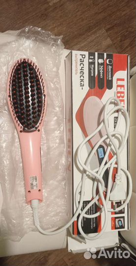 Новая с чеком Расческа-выпрямитель leben