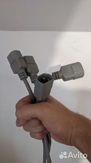 Удлинитель питания компьютера c14 на c13 (2м)