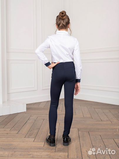 Новая белая блузка р.128