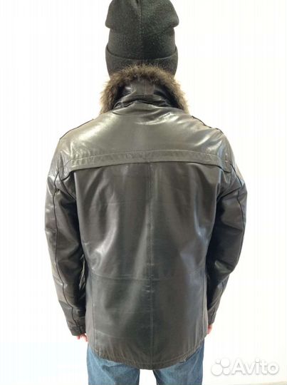 Кожаная куртка мужская 52 54 Дублёнка