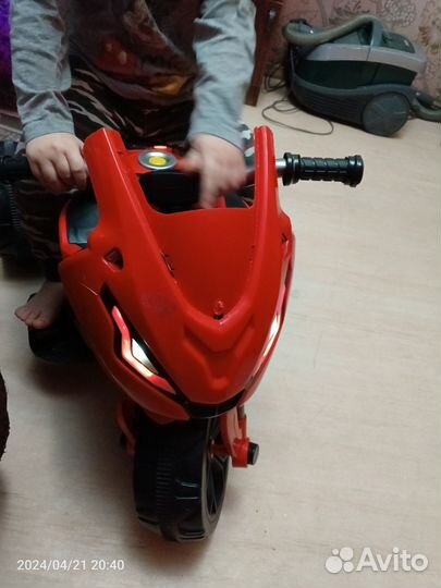Детский электро мотоцикл электромобиль