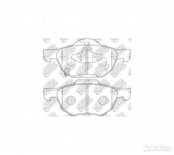 Колодки тормозные honda accord 2.0/2.2/2