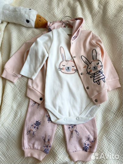 Ветровка брюки боди для девочки