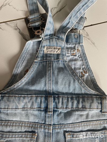 Джинсовый Комбез Zara kids девочки 110