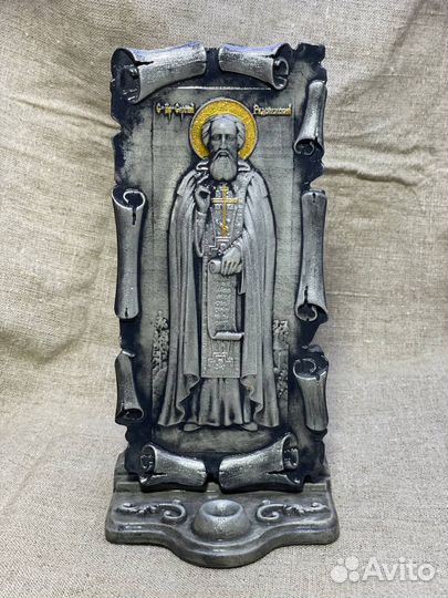 Икона - Преподобный Сергий Радонежский на свитке