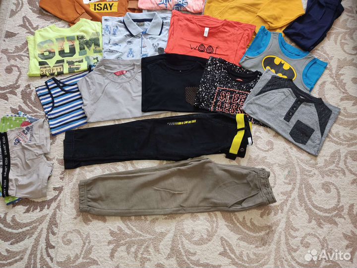 Вещи пакетом на мальчика. Рост 116-122