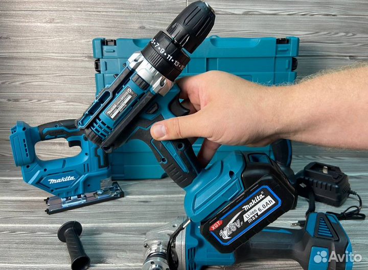 Набор 4 в 1 с лобзиком + 2 АКБ Макита art:67