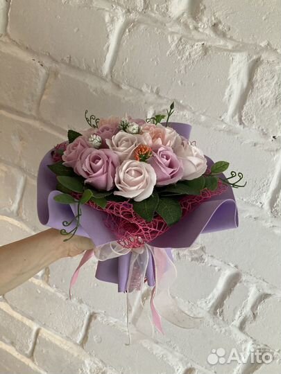 Букеты из мыльных цветов