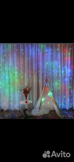 Гирлянда светодиодная 1.5*1.5м, 1.8*1.8, 2*2, 3*2