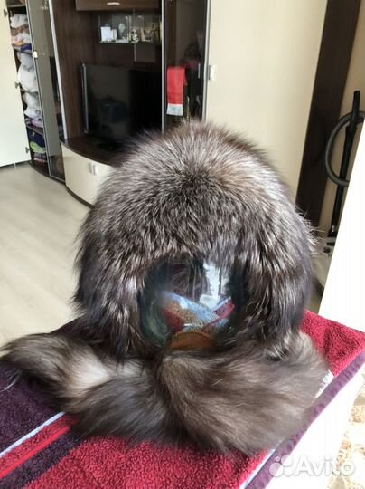 Шапка чернобурка