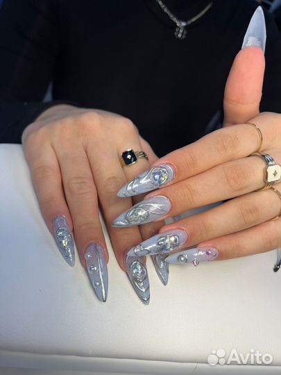 Корейский маникюр, дизайн,наращивание