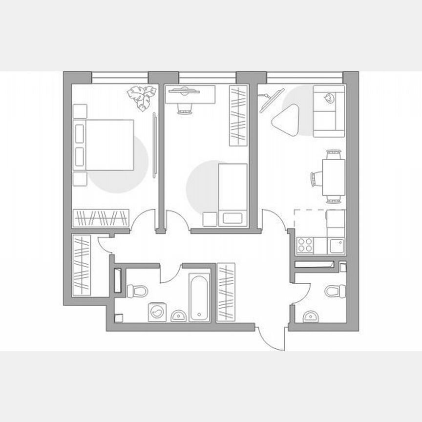 2-к. квартира, 70,1 м², 17/32 эт.