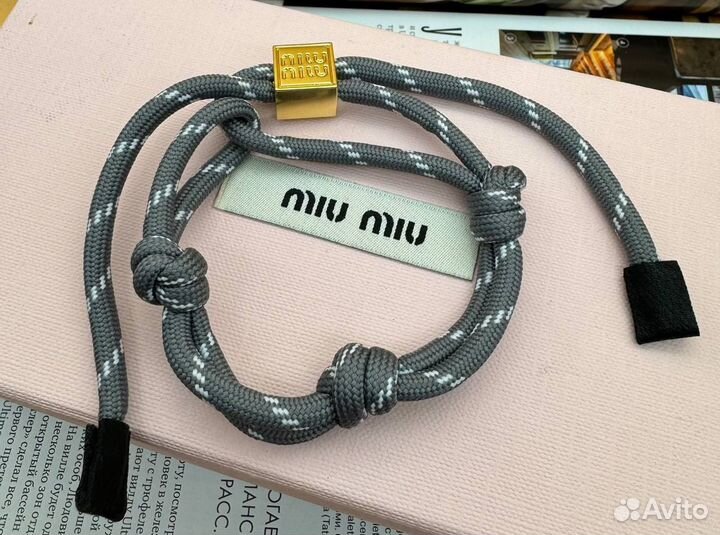 Браслет тканевый Miu Miu