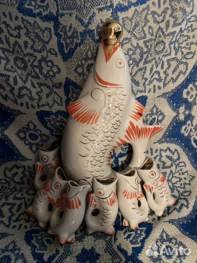 Графин для вина и стопки СССР