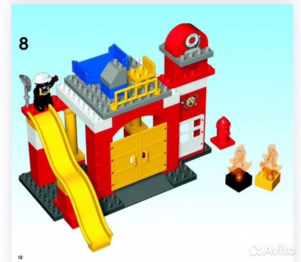 Lego duplo 6168 пожарная станция