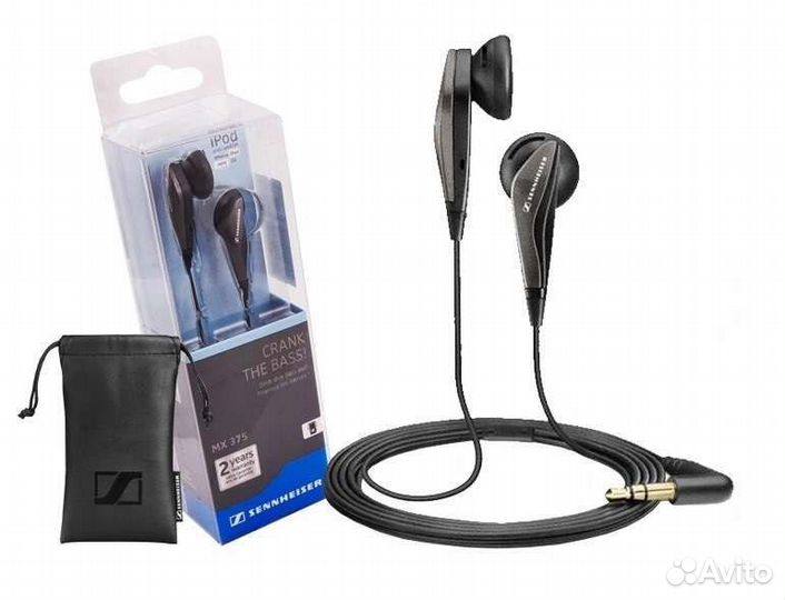 Наушники вкладыши Sennheiser MX 375 (новые)