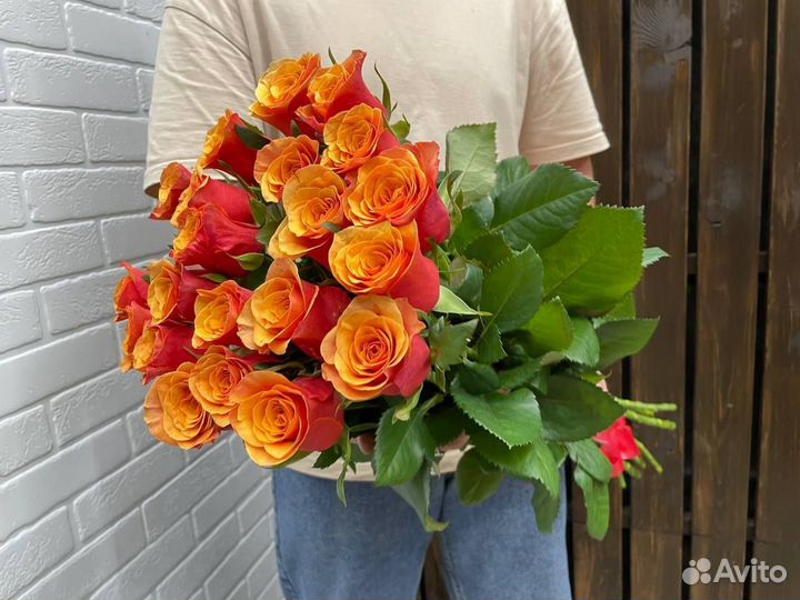 Букет роз с теплицы