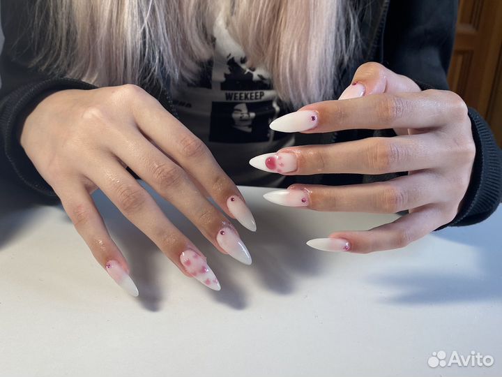 Маникюр наращивание