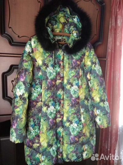 Пуховик куртка парка зима р 50-52