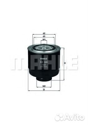 Топливный фильтр KC388D mahle