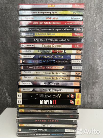 Старые компьютерные игры диски 25 штук