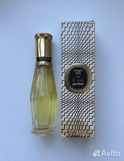 Guerlain vol de nuit eau de cologne 75 мл винтаж