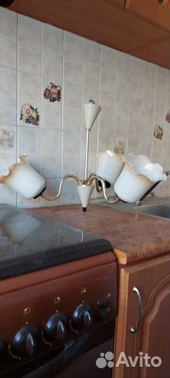 Люстра ретро 1961 год. 5 плафонов оригинал