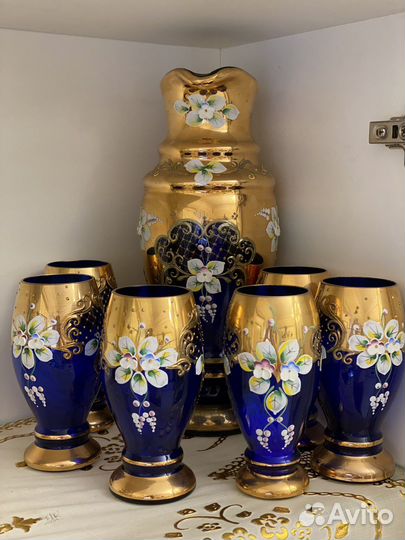 Графин со стаканами чехия