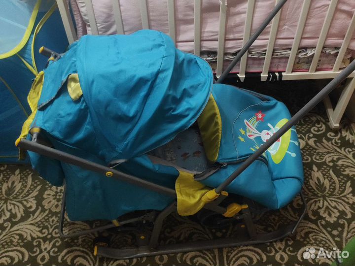 Детские санки с колесами