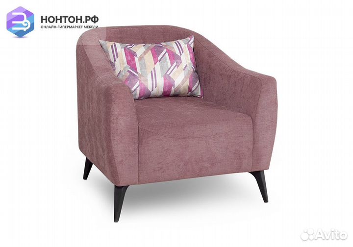 Кресло Наоми светло-розовое / розовое