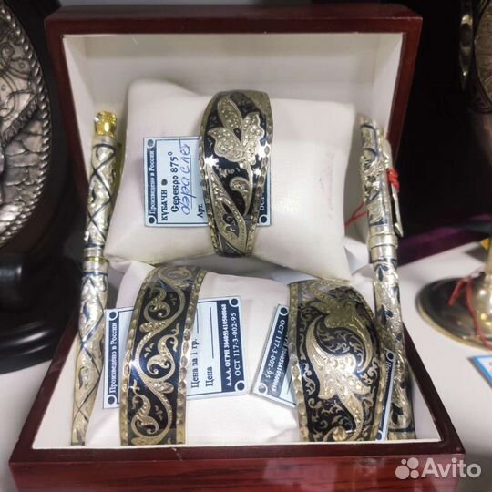 Фужеры серебряные