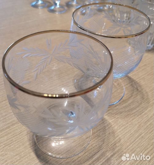 Бокалы 4шт Хрусталь