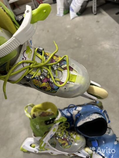 Роликовые коньки детские раздвижные 34-37