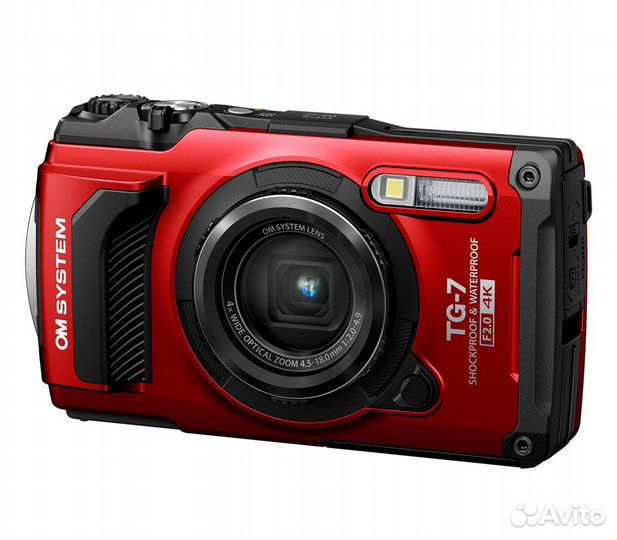 Компактный фотоаппарат OM System Tough TG-7, красн