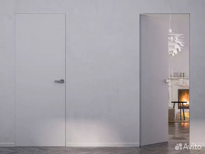 Скрытые межкомнатные двери под покраску