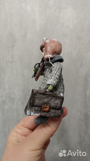 Ватная ёлочная игрушка, дети ссср, винтажная