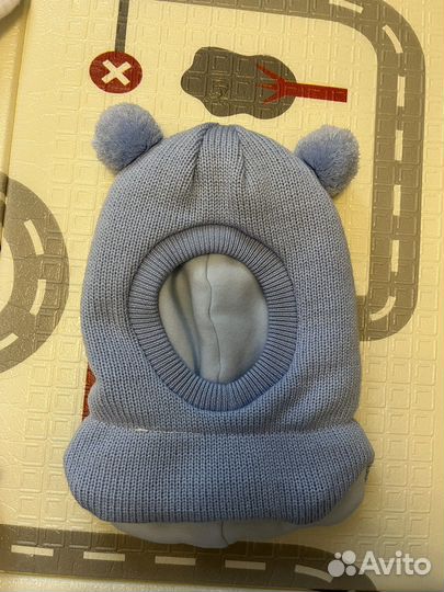 Шапка шлем для мальчика зима