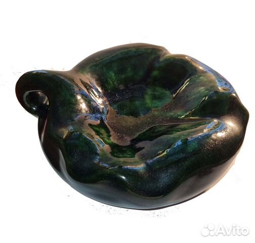 Пепельница СССР обливная керамика