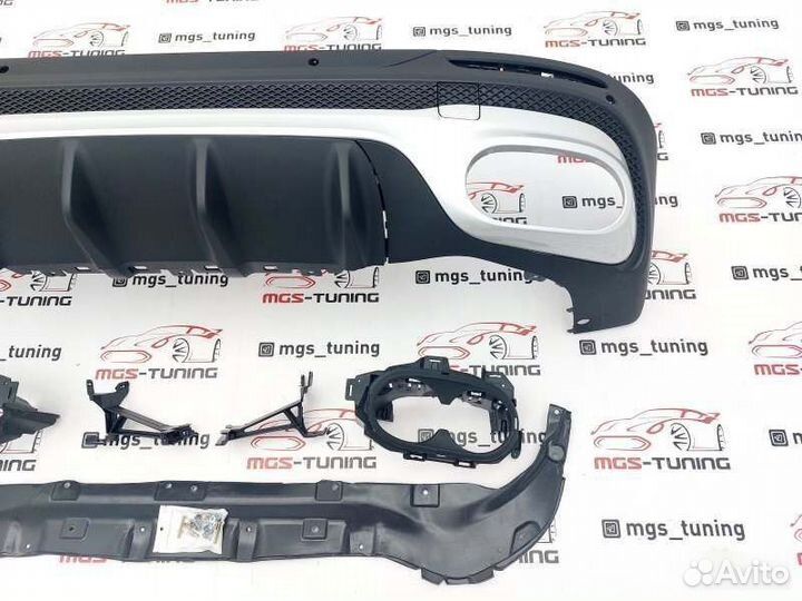 Диффузор в стиле 45 AMG хром Mercedes GLB X247