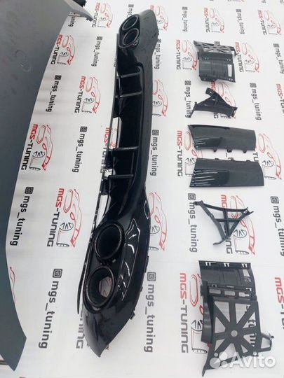 Обвес на Mercedes A-Class w177 стиль A45 AMG Black